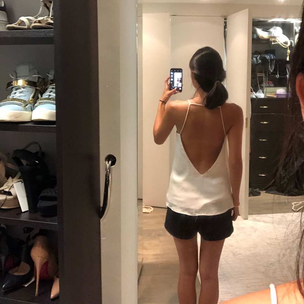 blush/beige revolve top open back